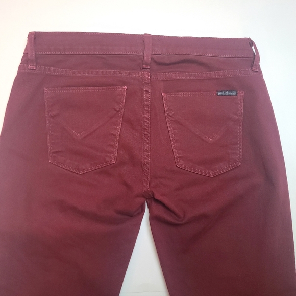 Hudson Maroon Pink Tuxedo stripe Pants - Picture 2 of 6